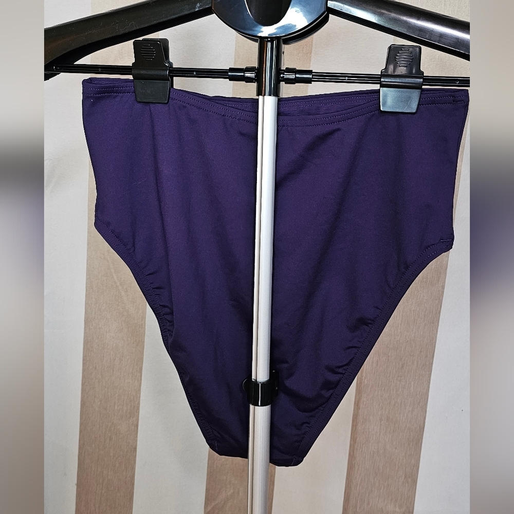Lands' End Swim Bottom Blackberry NWT Size 4 - Picture 2 of 4